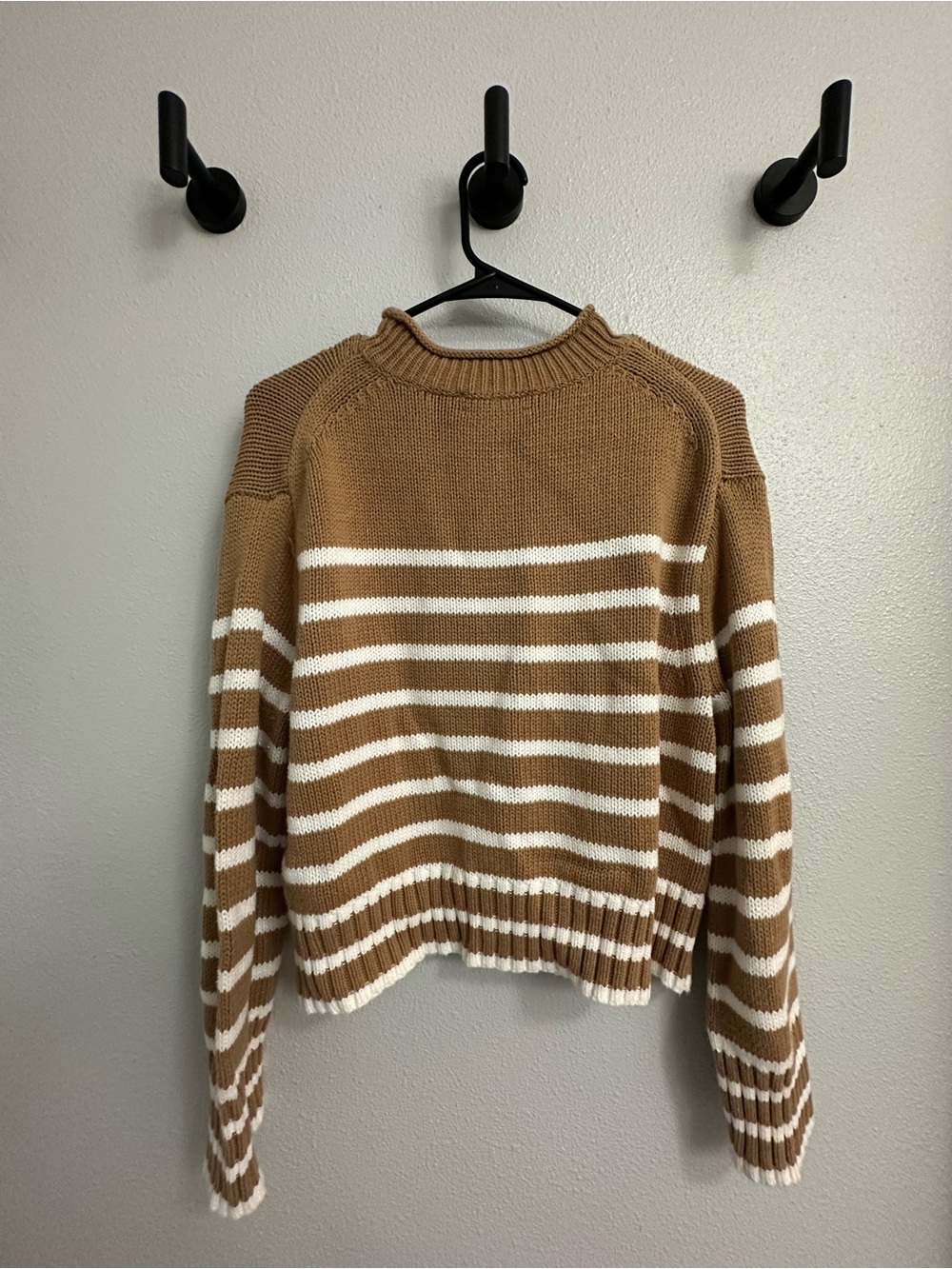J. Crew Striped Roll-Neck Crewneck Sweater